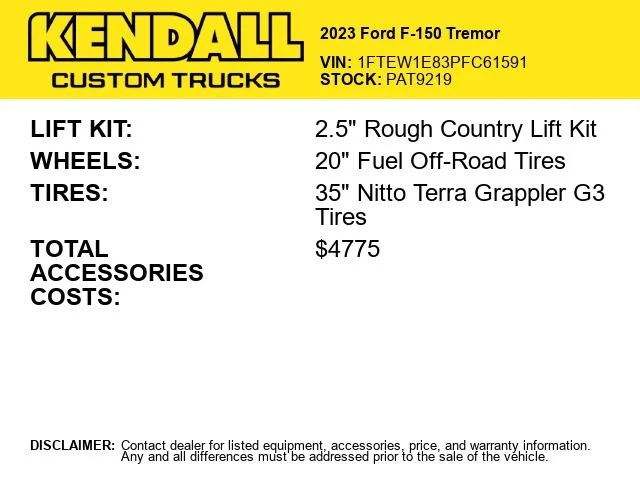 Used 2023 White Ford Tremor image 2