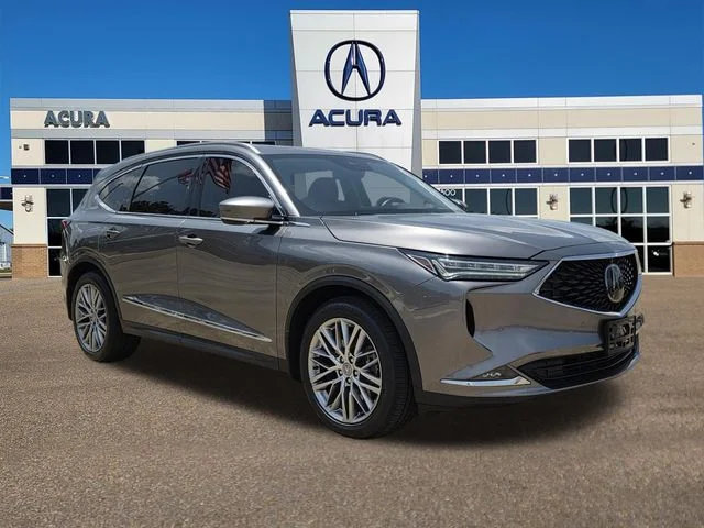 Certified Used 2022 Liquid Carbon Metallic Acura Advance image 1