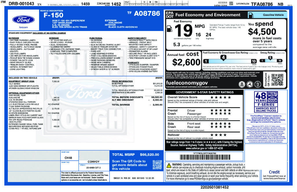 New 2026 White Ford XLT image 27