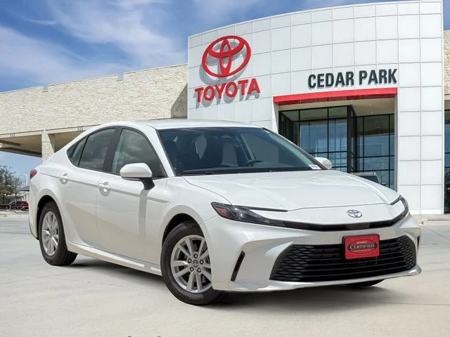 Certified Used 2025 White Toyota LE image 1