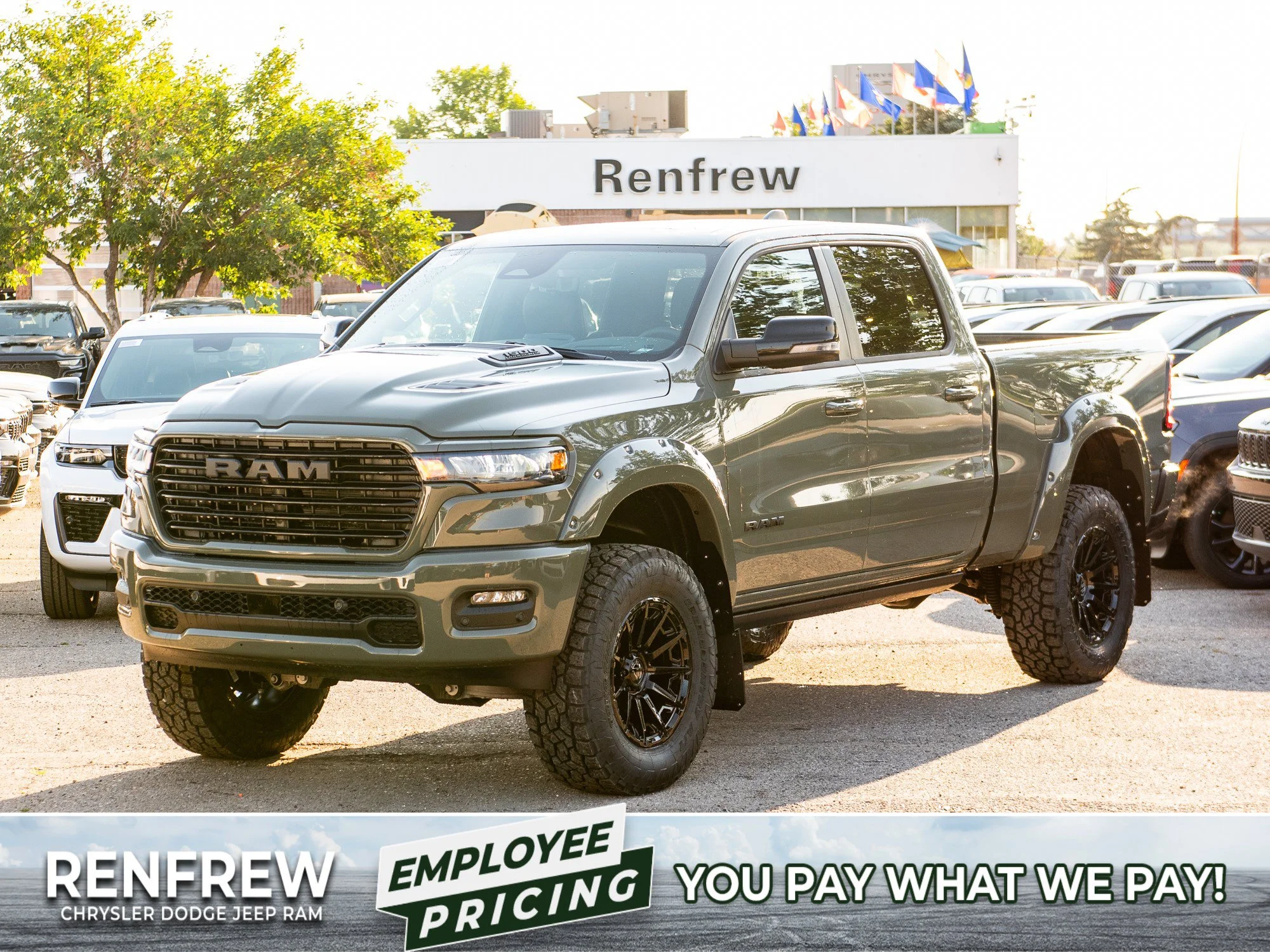 New 2026 canyon lake RAM Sport* Crew Cab, 6 Inch Lift, 37 Inch Tires, Fuel Wheels image 1