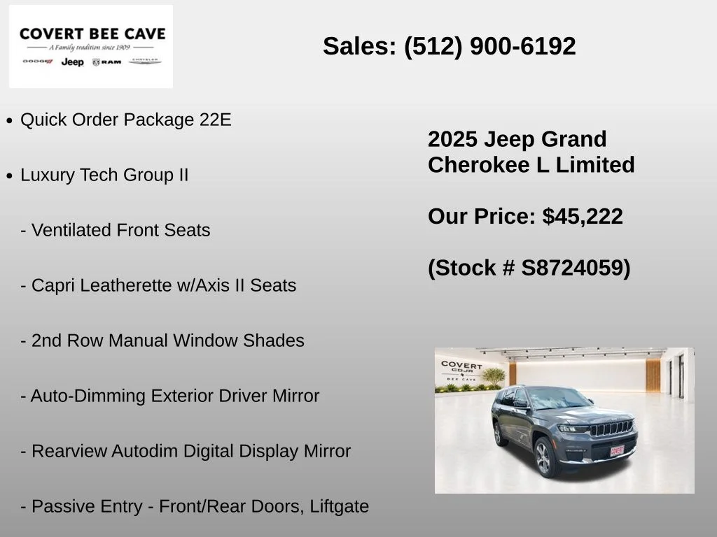 2025 Jeep Grand Cherokee L Limited - Photo 7