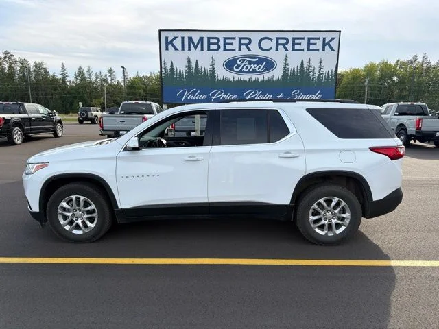 Used 2021 Chevrolet Traverse 1LT with VIN 1GNEVGKW4MJ213090 for sale in Pine River, Minnesota