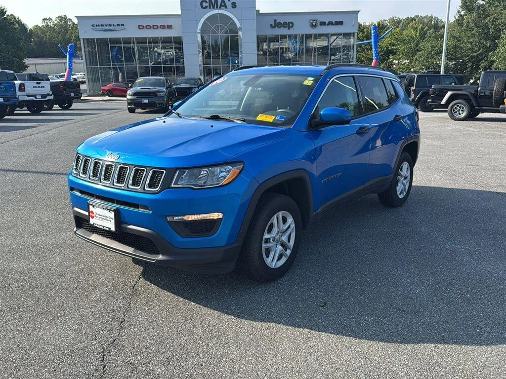 Used 2020 Laser Blue Pearlcoat Jeep Sport image 1