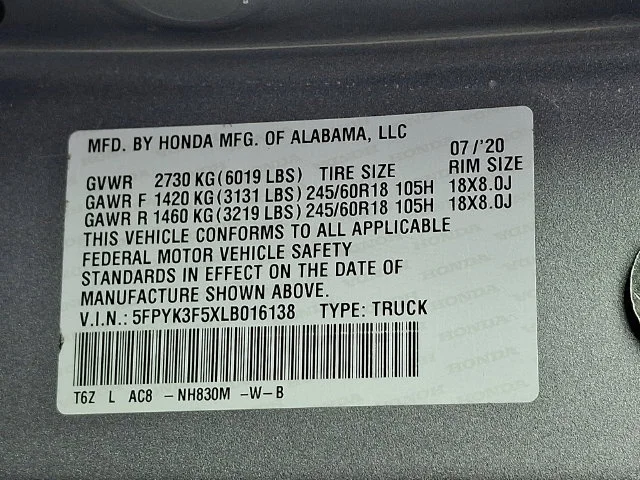 Used 2020 Silver Honda RTL image 29