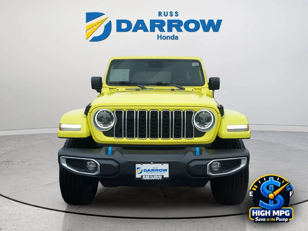 Used 2024 Yellow Jeep Sahara 4xe image 8