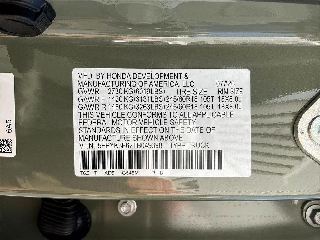 New 2026 Ash Green Metallic Honda TrailSport image 19