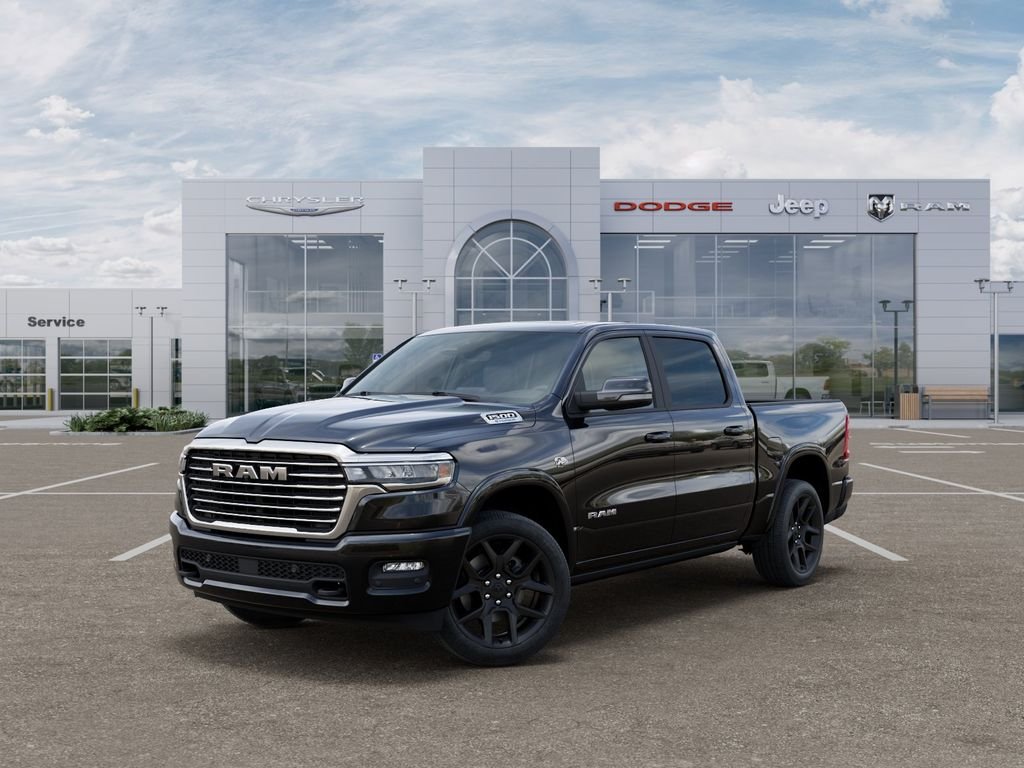 New 2026 Diamond Black Crystal Pearl-Coat Exterior Paint RAM Laramie image 1