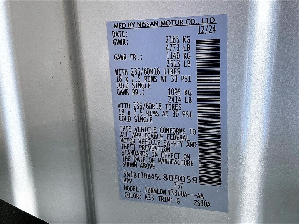 Certified Used 2025 Silver Nissan SV image 34