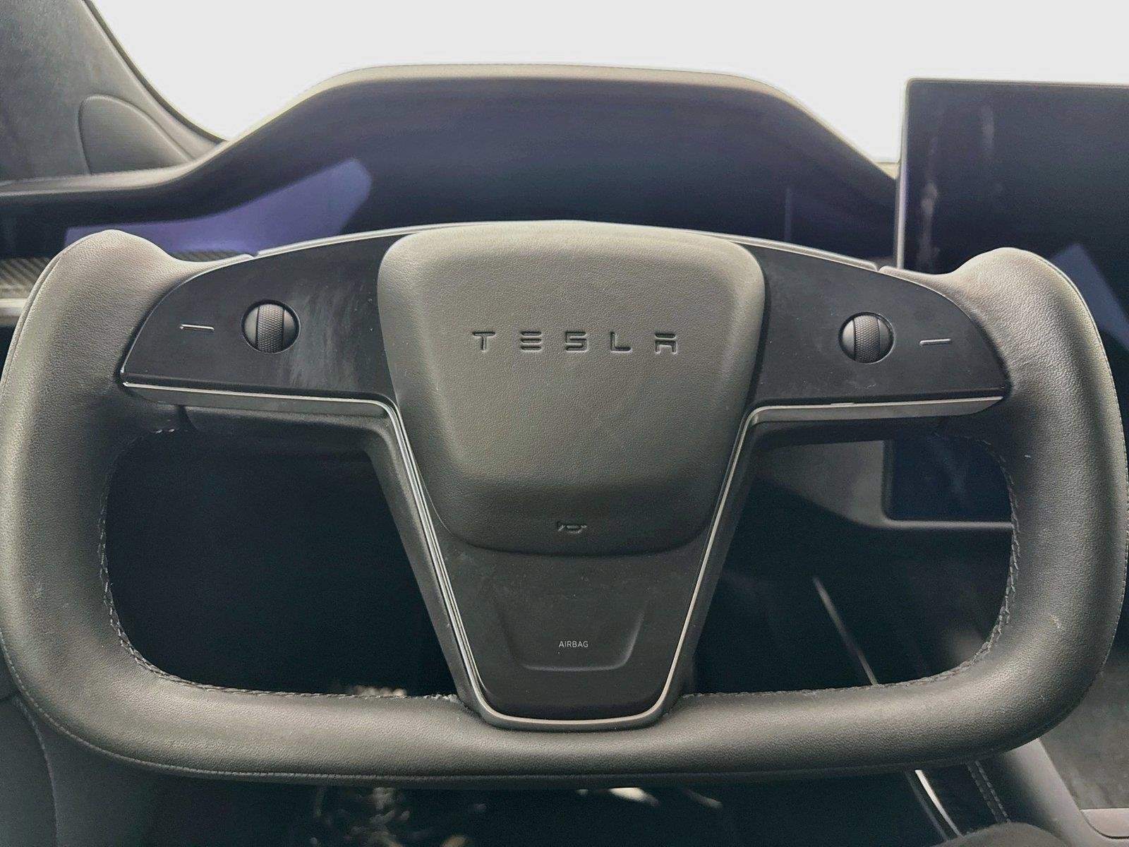 Used 2021 Solid Black Tesla Plaid image 16