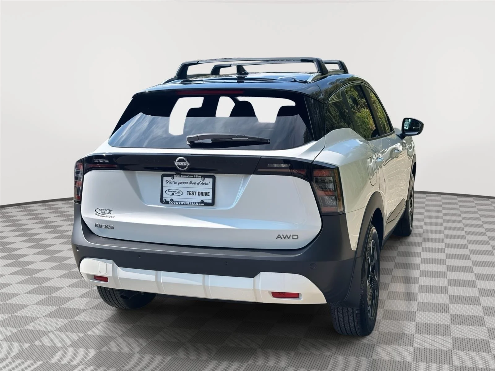 New 2026 Aspen White TriCoat / Super Black Two-tone Nissan SV image 5