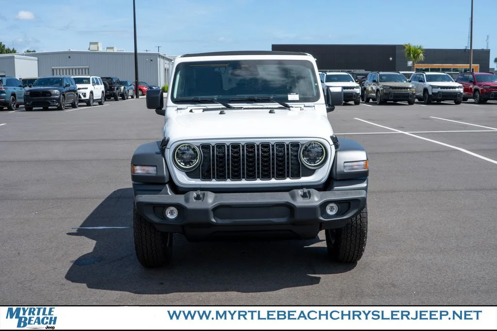 New 2026 Bright White Clear-Coat Exterior Paint Jeep Sport S image 9