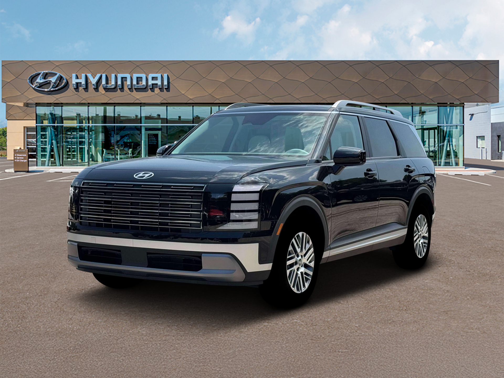New 2026 Abyss Black Pearl Hyundai SEL AWD image 1