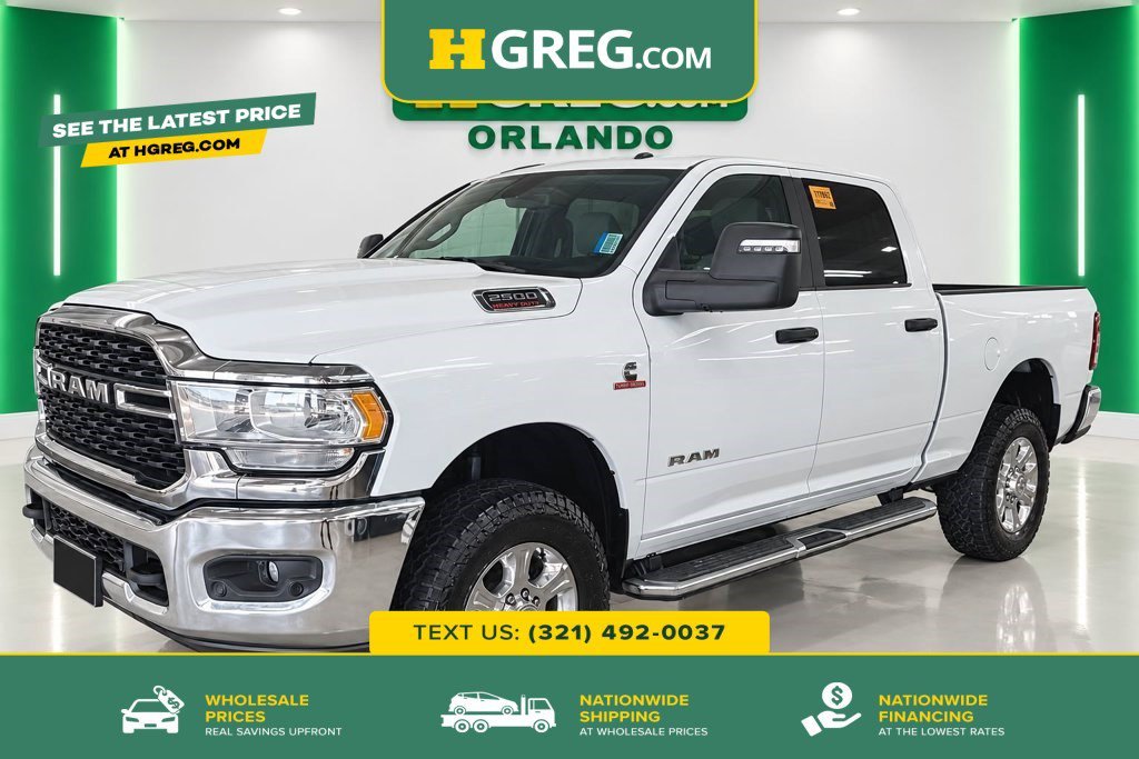 Used 2024 Bright White Clearcoat Ram Big Horn image 1