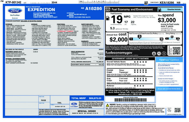 Used 2019 Ingot Silver Metallic Ford Limited image 12