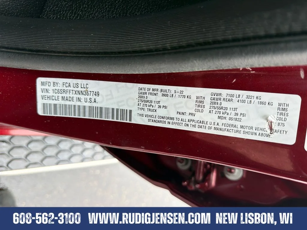 Used 2022 Red Ram Big Horn/Lone Star image 32