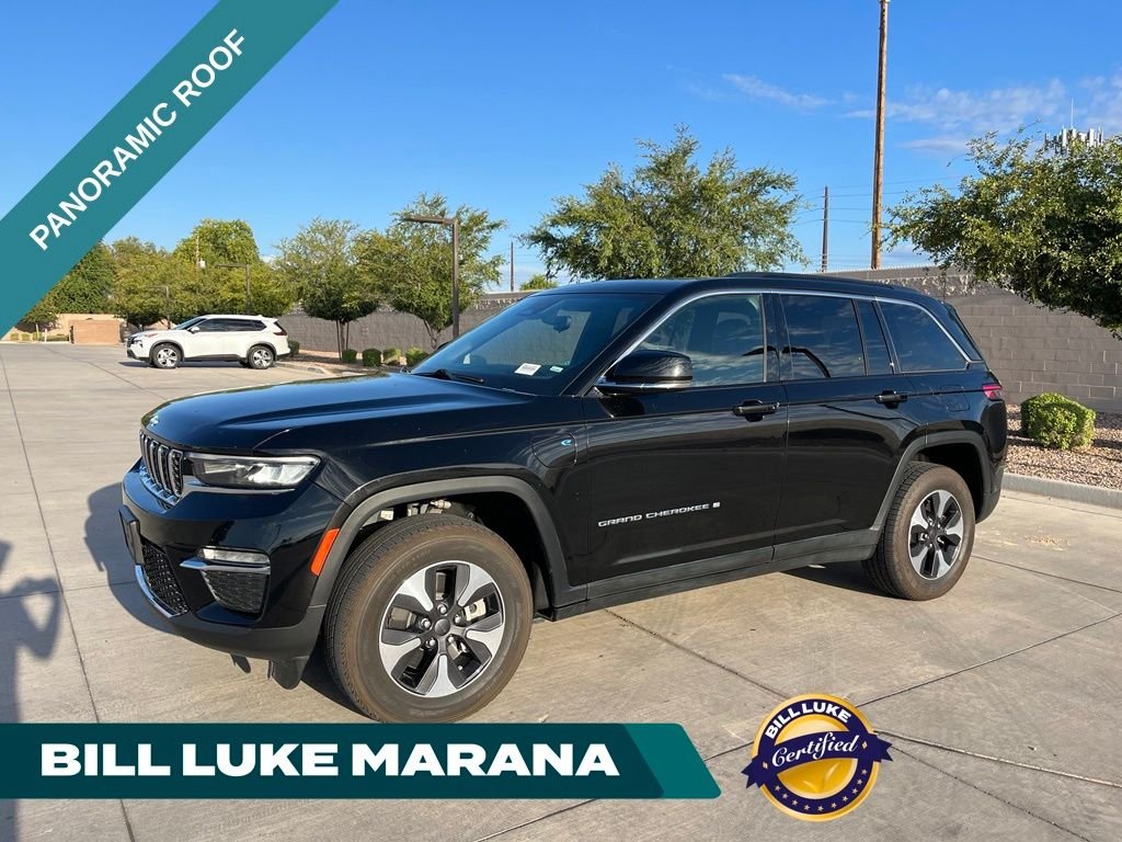 Certified Used 2024 Black Jeep 4xe image 1