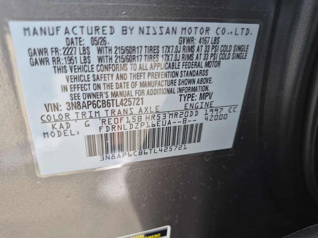 New 2026 Gun Metallic Nissan SV image 18