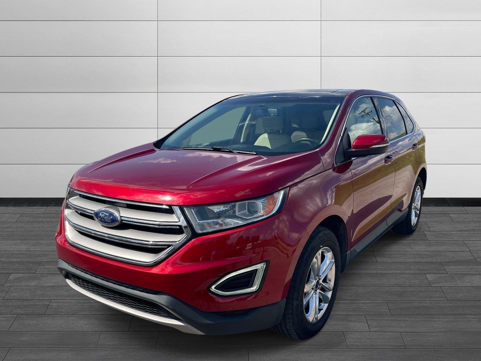 Used 2015 Ruby Red Metallic Tinted Clearcoat Ford SEL image 7