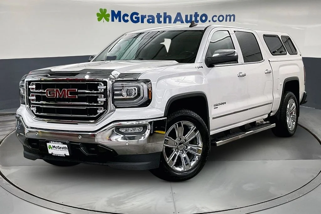 Used 2018 GMC Sierra 1500 SLT with VIN 3GTU2NER4JG414380 for sale in Iowa City, IA