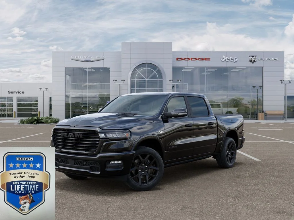 New 2026 Diamond Black Crystal Pearl-Coat Exterior Paint RAM Laramie image 1