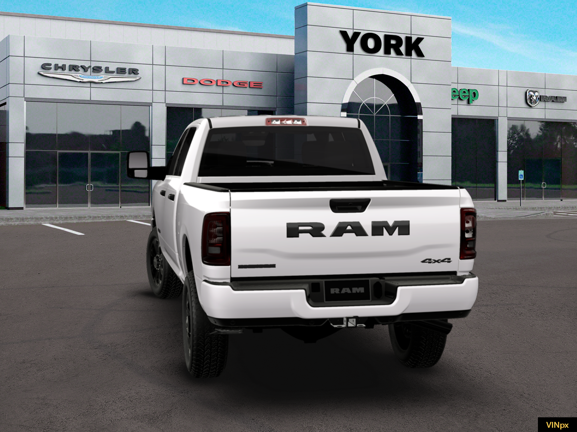 New 2026 Bright White Clear-Coat Exterior Paint RAM BIG HORN image 25
