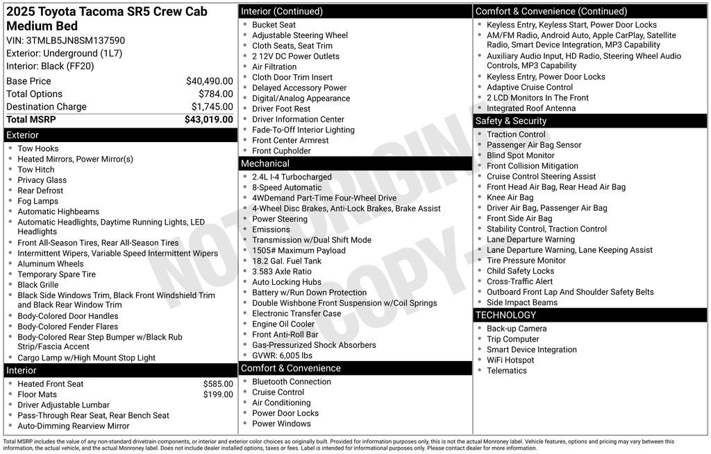 Used 2025 Gray Toyota SR5 image 35