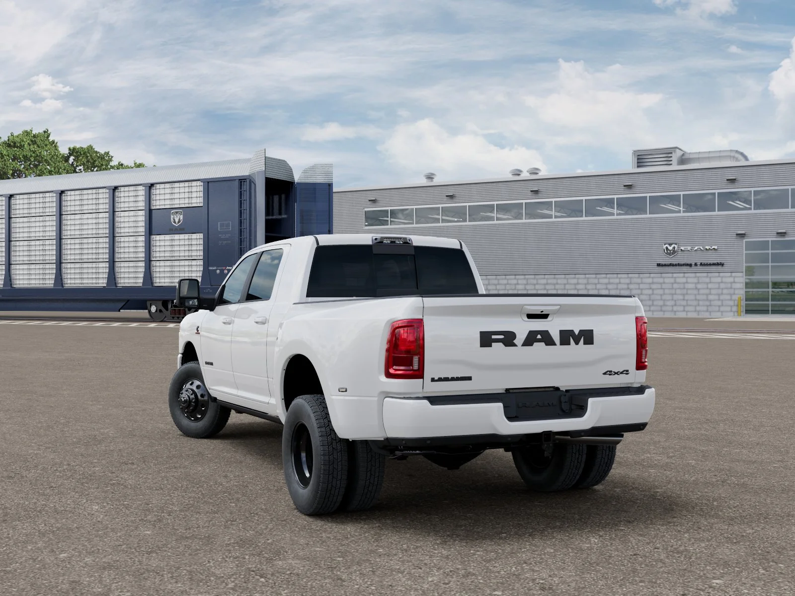 New 2027 Bright White Clear-Coat Exterior Paint RAM Laramie image 29