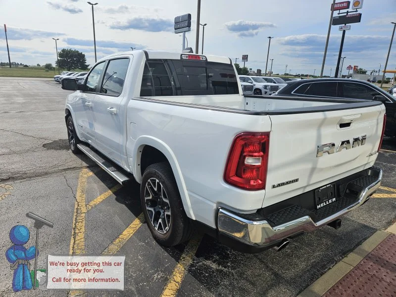 Used 2025 Bright White Clearcoat Ram Laramie image 3