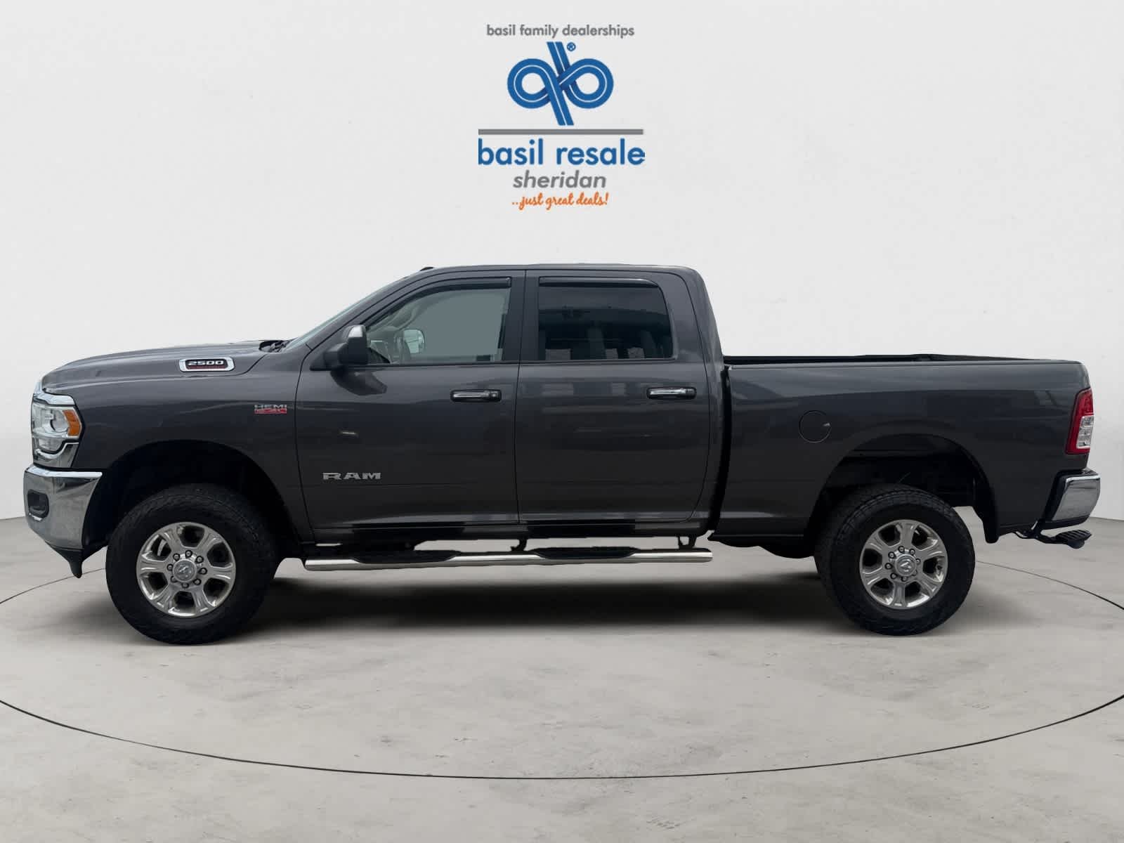 Used 2019 Granite Crystal Metallic Clearcoat Ram Big Horn image 3