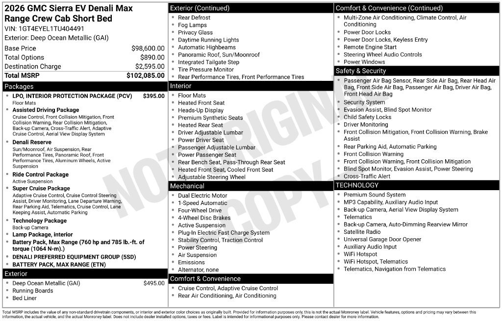 Used 2026 Blue GMC Denali image 1