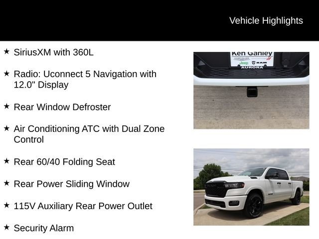New 2026 Bright White Clear-Coat Exterior Paint RAM Big Horn image 6