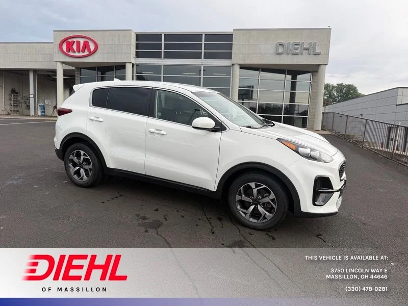 Used 2020 White Kia LX image 1