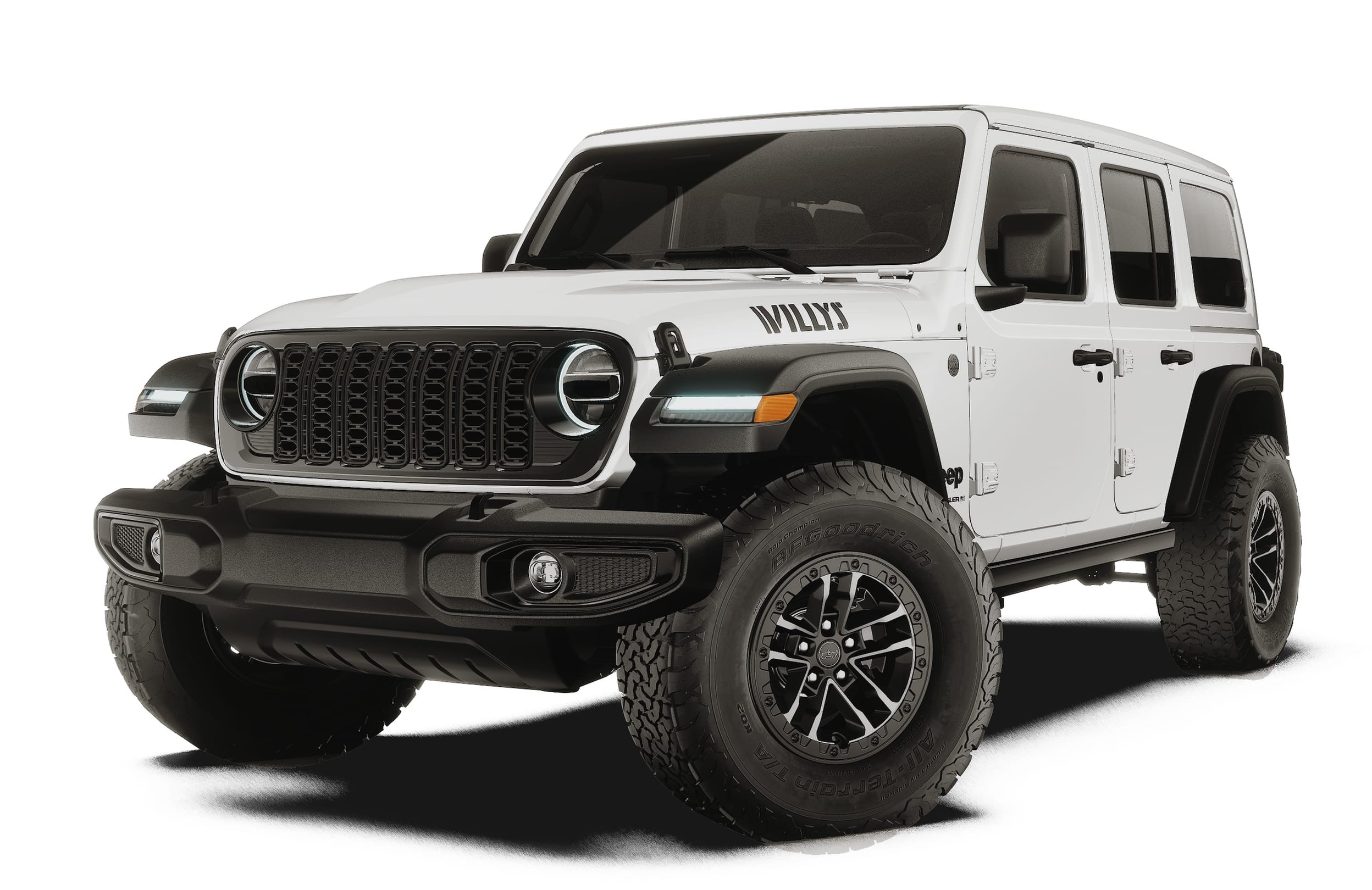 New 2027 Bright White Clear-Coat Paint Jeep Willys image 1