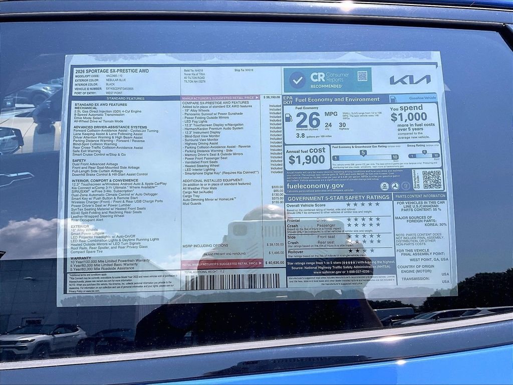 New 2026 Nebular Blue Kia SX Prestige image 16