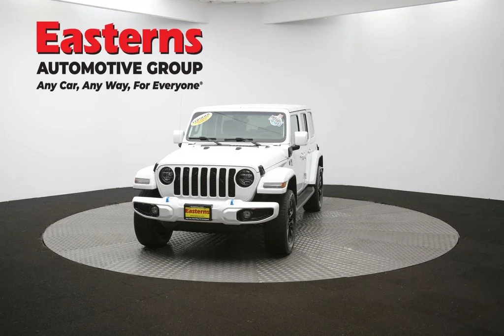 Used 2021 White Jeep Unlimited Sahara High Altitude 4xe image 54