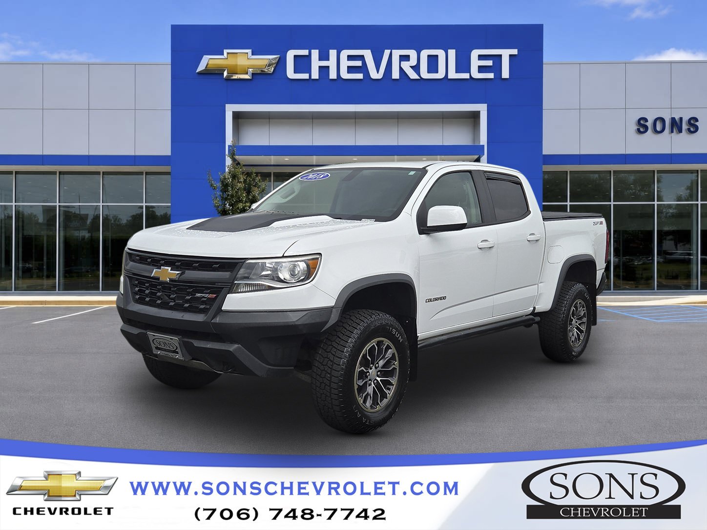 Used 2018 SUMMIT WHITE Chevrolet 4WD ZR2 image 1