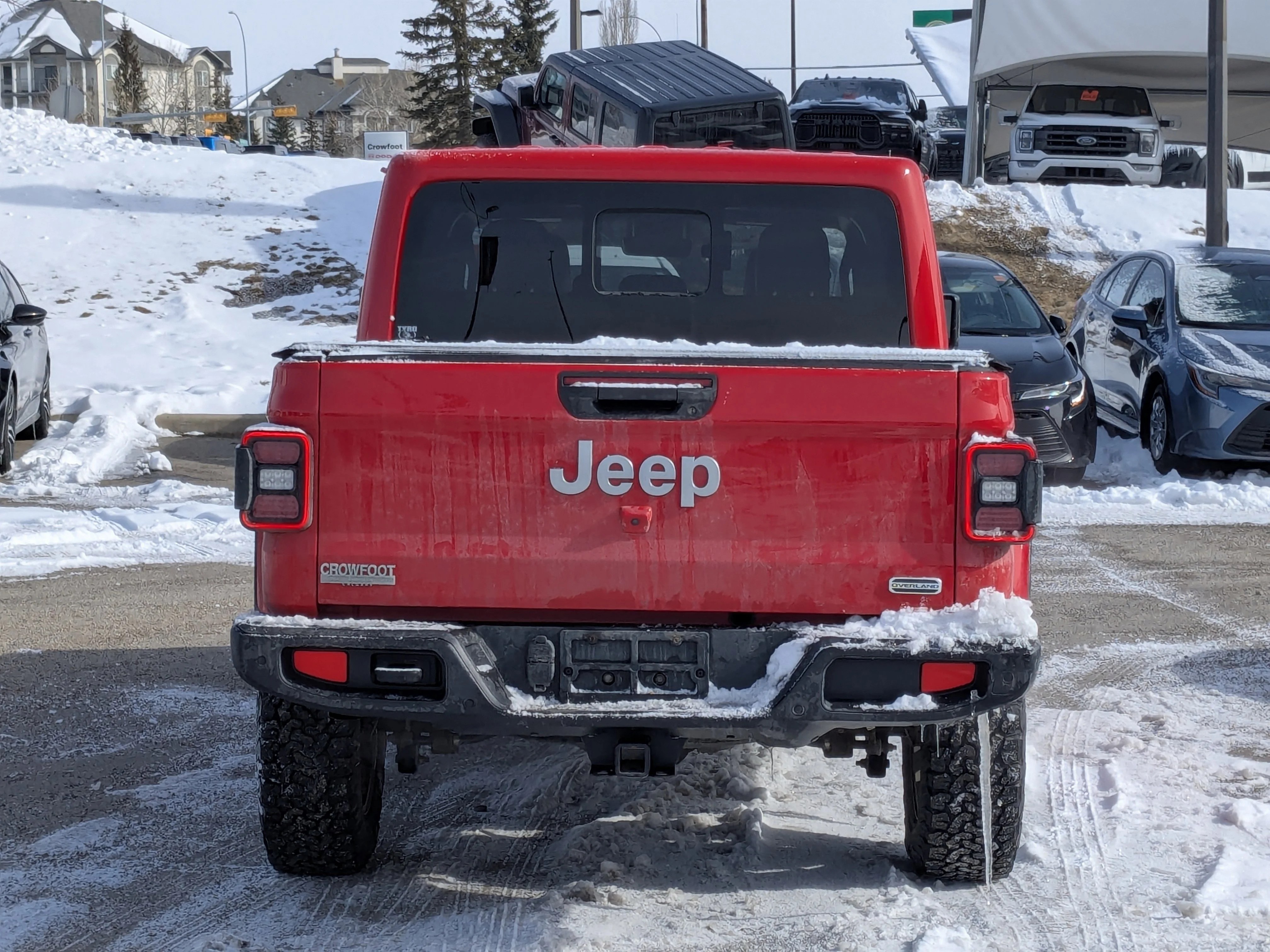 Used 2020 Red Jeep Overland - LED Grp - Safety Tec Grp - Advanced Safety - Trailer Tow Grp - Cold Weather. image 7
