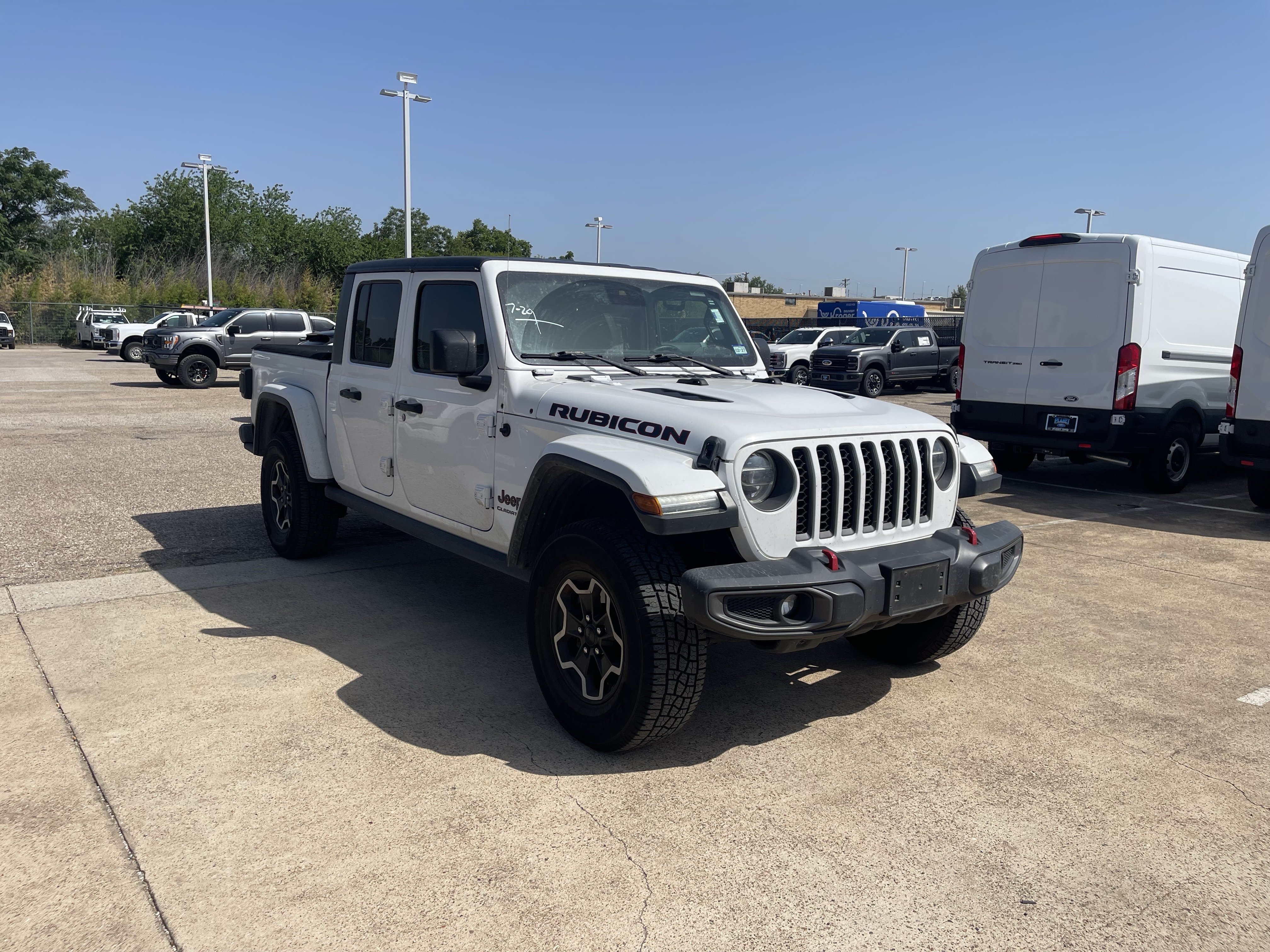 Used 2020 Bright White Clearcoat Jeep Rubicon image 2