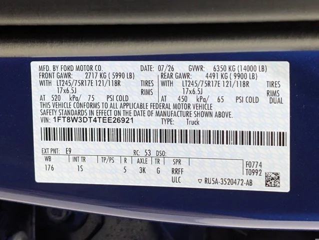New 2026 Argon Blue Metallic Ford F-350® XL image 65