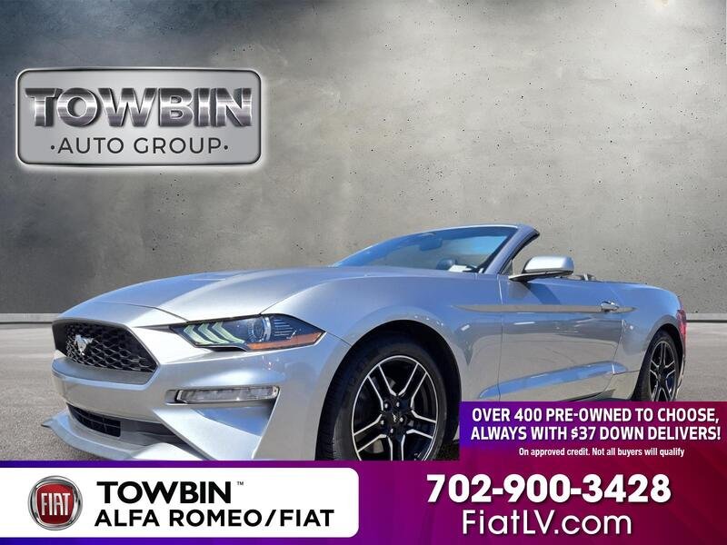 Used 2022 Silver Metallic FORD ECOBOOST PREMIUM CONVERTIBLE image 1