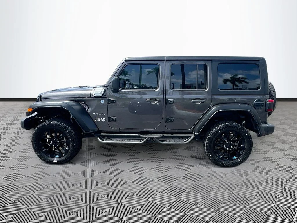 Used 2022 Gray Jeep Unlimited Sahara 4xe image 9
