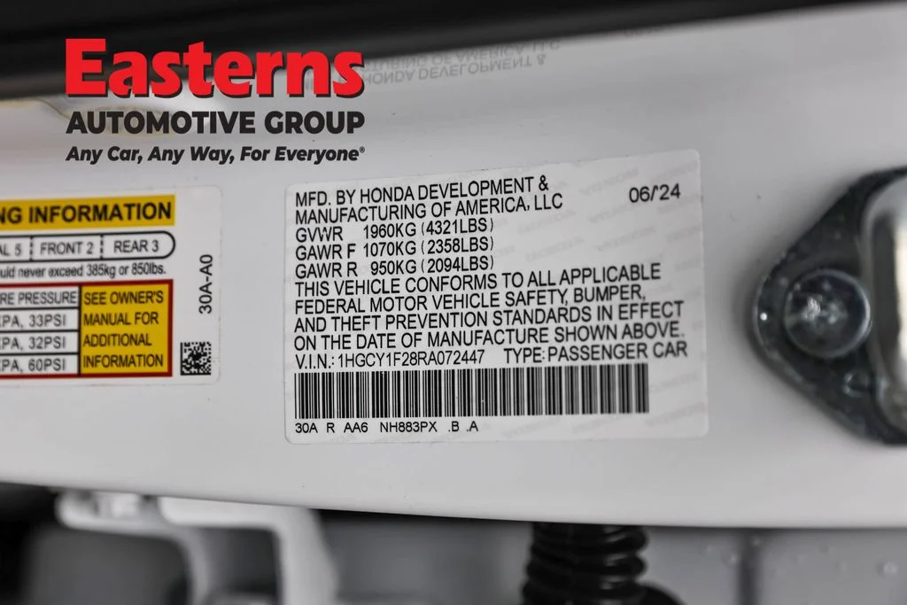 Used 2024 White Honda LX image 33