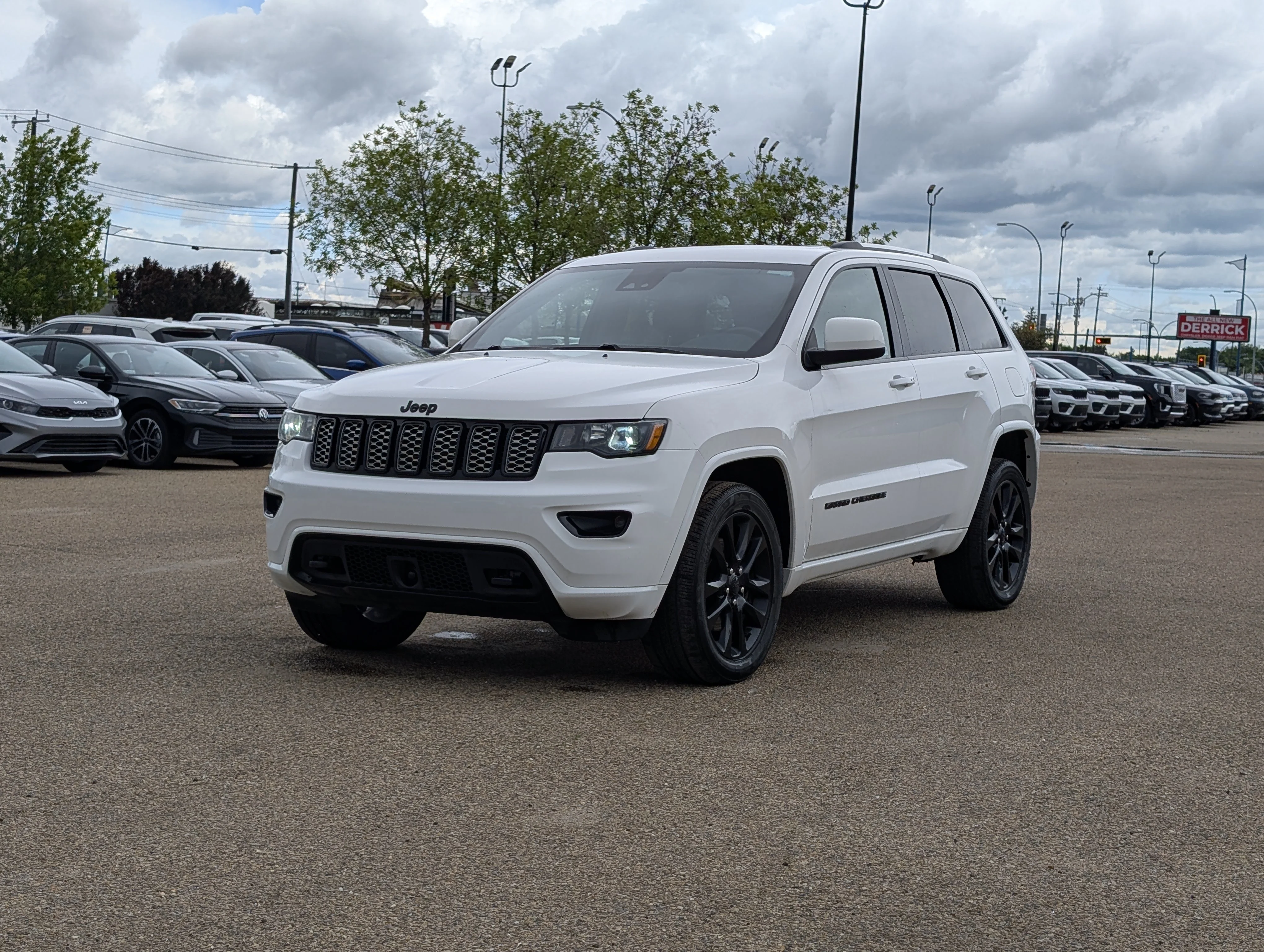 Used 2021 Bright White Jeep Altitude image 2