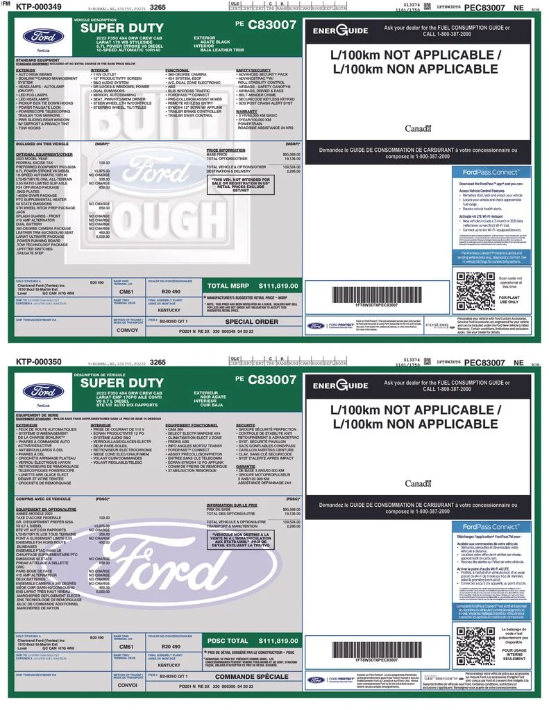 Used 2023 Black Ford Lariat image 4