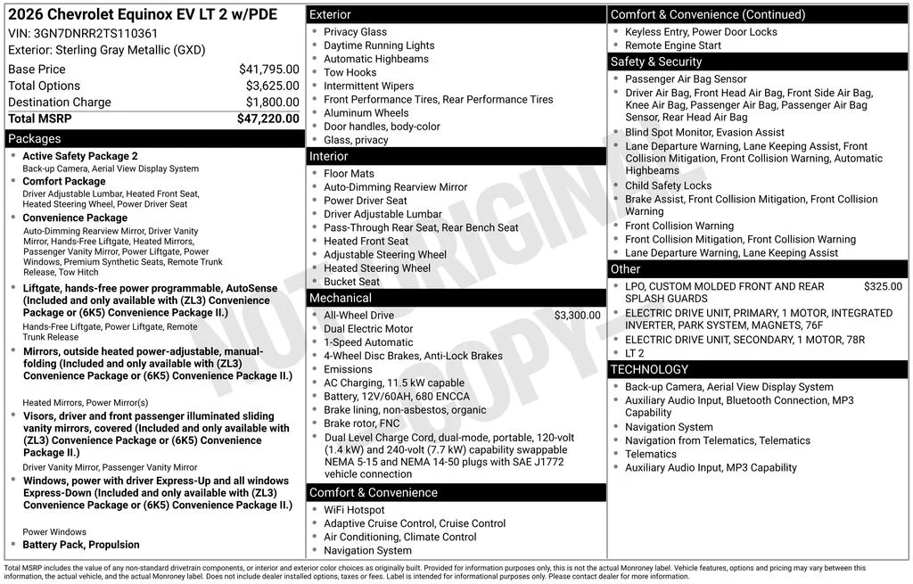 New 2026 Gray Chevrolet LT image 41