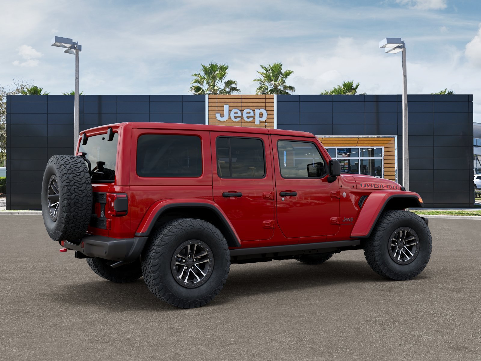 New 2026 Firecracker Red Clear-Coat Exterior Paint Jeep Rubicon X image 4