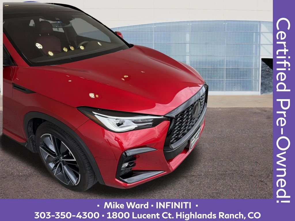 Certified Used 2025 Red INFINITI SPORT image 10