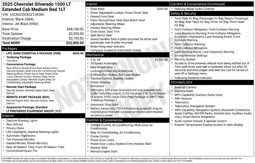 Used 2025 Black Chevrolet LT image 10