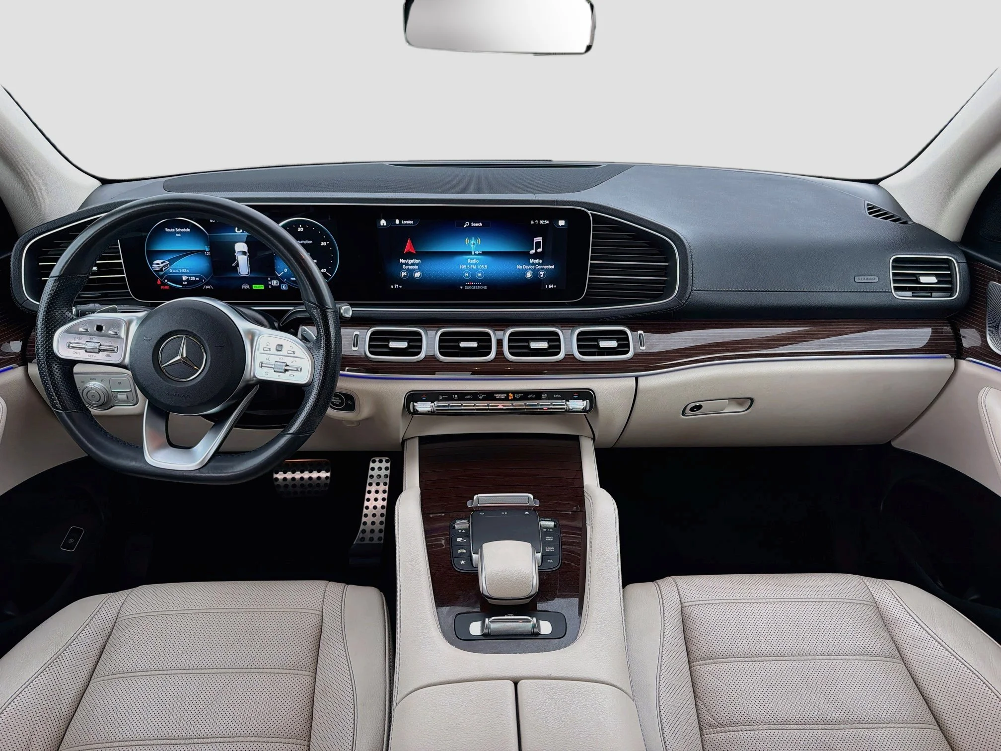 Used 2021 Diamond White Metallic Mercedes-Benz GLS 580 image 17
